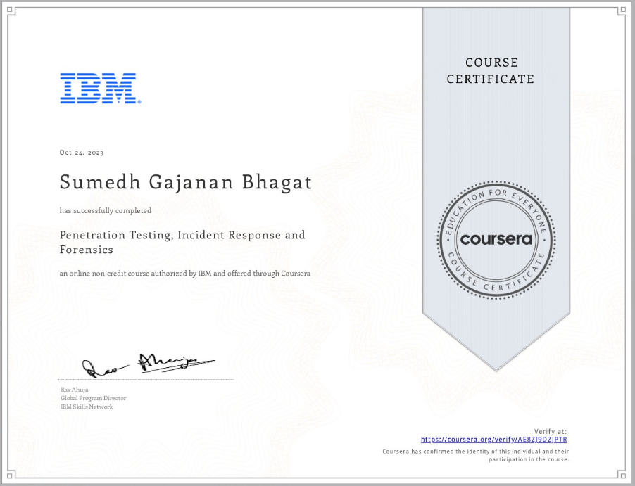 Sumedh Bhagat | Full Stack Developer & Software Engineer Portfolio